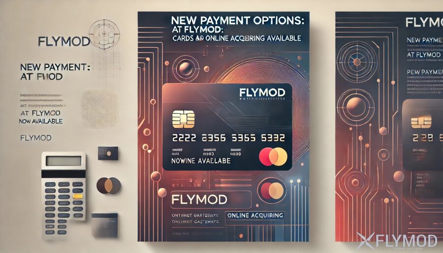 New way to pay online with a card at FLYMOD