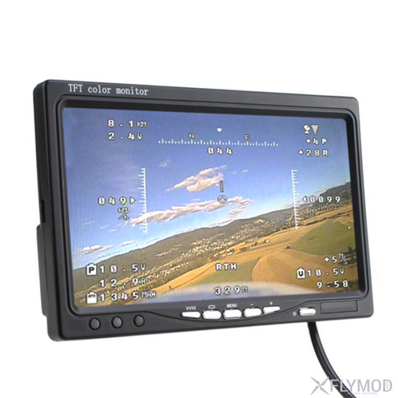 Монитор LCD 7  800x480 TFT для FPV без синего экрана