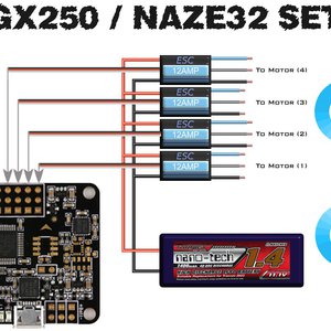 Naze32 схема подключения