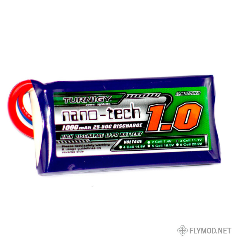 Аккумулятор Turnigy nano-tech 1000mah 3S 25 50C LiPo