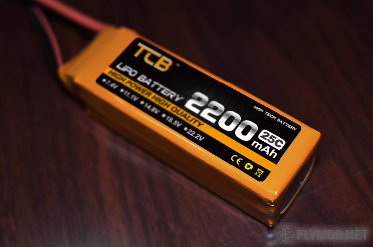 Аккумулятор LiPo TCB 3S 11 1В 2200MAH 25C  Разъем T Plug