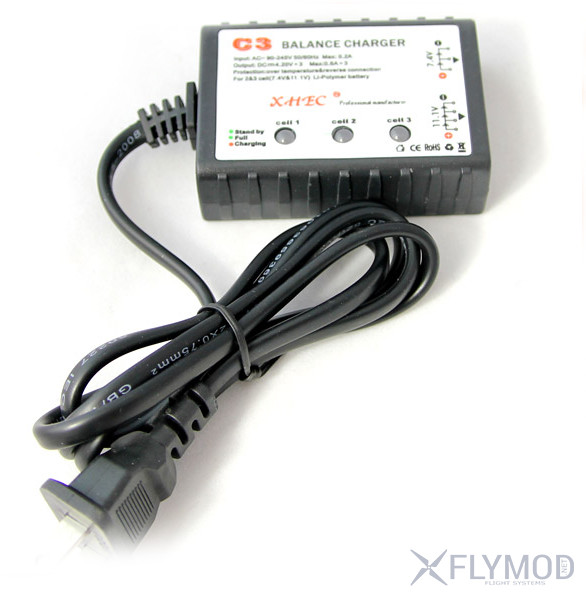 Зарядное устройство – TenRC 3025AC – LiPo/NiMH/LiFe (220В, 25Вт, 3A/2-3S)