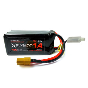 Аккумулятор LiPo Flymod 1400 mAh 4s 14 8V с током разряда 45C  ONBO