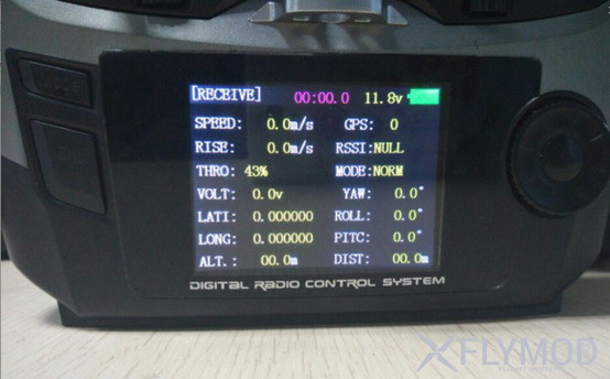 Модуль телеметрии для Radiolink  пример отображения на экране аппаратуры AT9