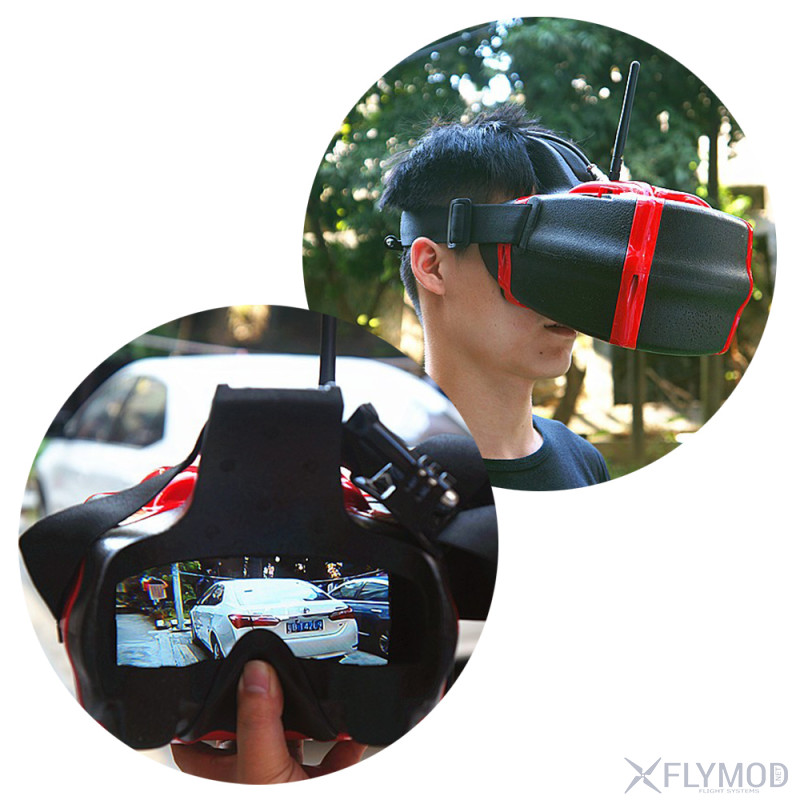 HeadPlay HD 5 8G видео шлем для FPV полетов  Очки  обзо на голове и линза