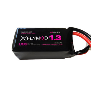 Графеновый аккумулятор Flymod 1300 mAh 4s 14 8V 80С  Для мини квадрокоптеров 180  210  250  ONBO