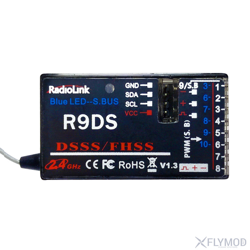 Приемник radiolink r9ds на 9 каналов receiver radiolink r9ds channels