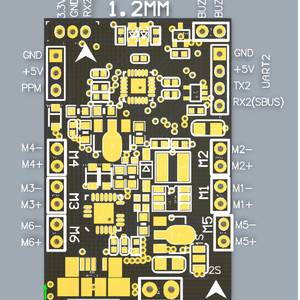 Контроллер полета Naze32 mini для коллекторных схема