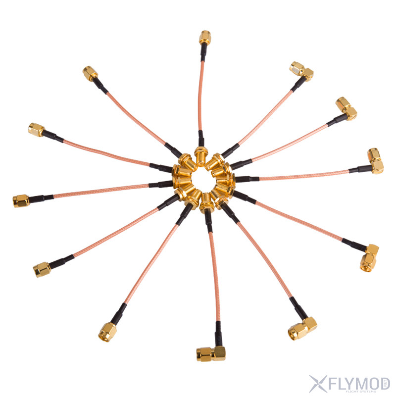 Антенный удлинитель rp-sma коаксиальный какбель sma антенна переходник адаптер провод 10см 15см 20см 5см adapter connector