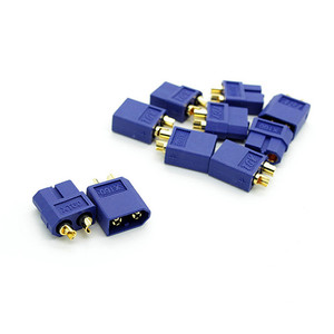Коннекторы xt60 Пара Для аккумуляторов amass male female ammas black blue черные синие