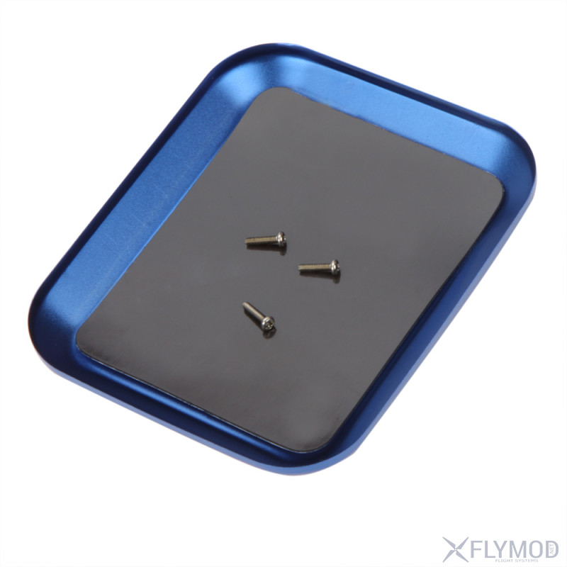 model aluminum alloy magnetic screw nut tray with suction plate подставка лоток поднос Алюминиевый с магнитными свойствами для мелких деталей