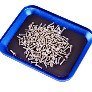 aluminum alloy magnetic screw nut tray suction plate подставка лоток поднос Алюминиевый с магнитными свойствами для мелких деталей тарелка миска