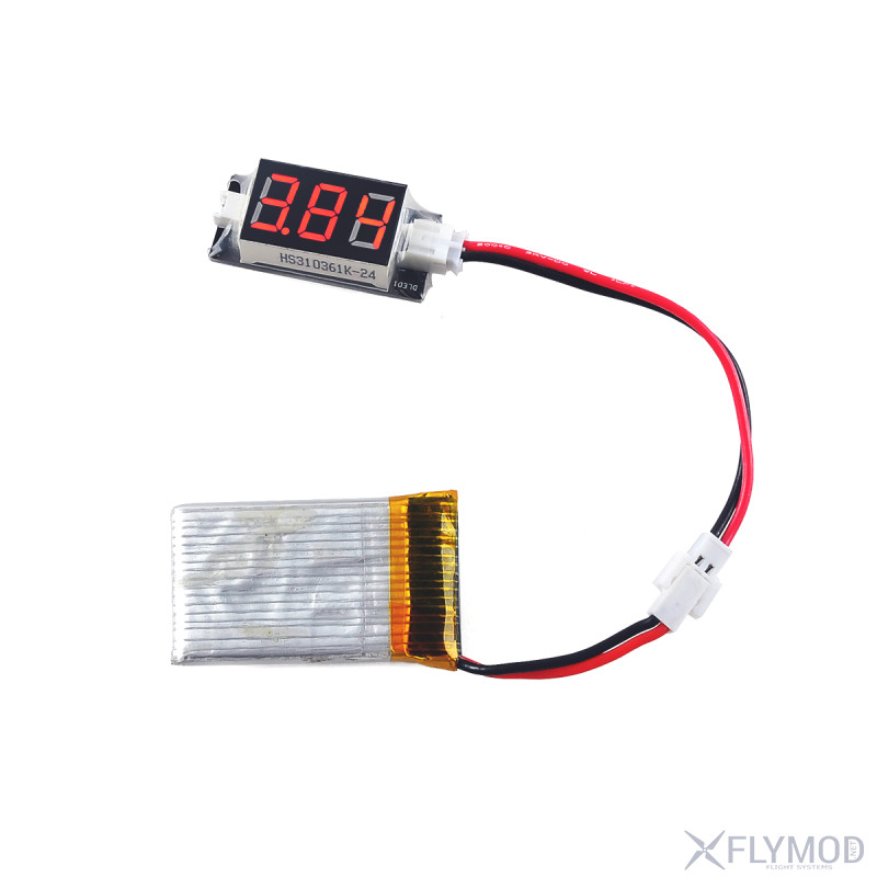 1S precision mini electric display  2-5 5V  test lithium battery voltage display supports four kinds of batteries тестер метр вольтметр