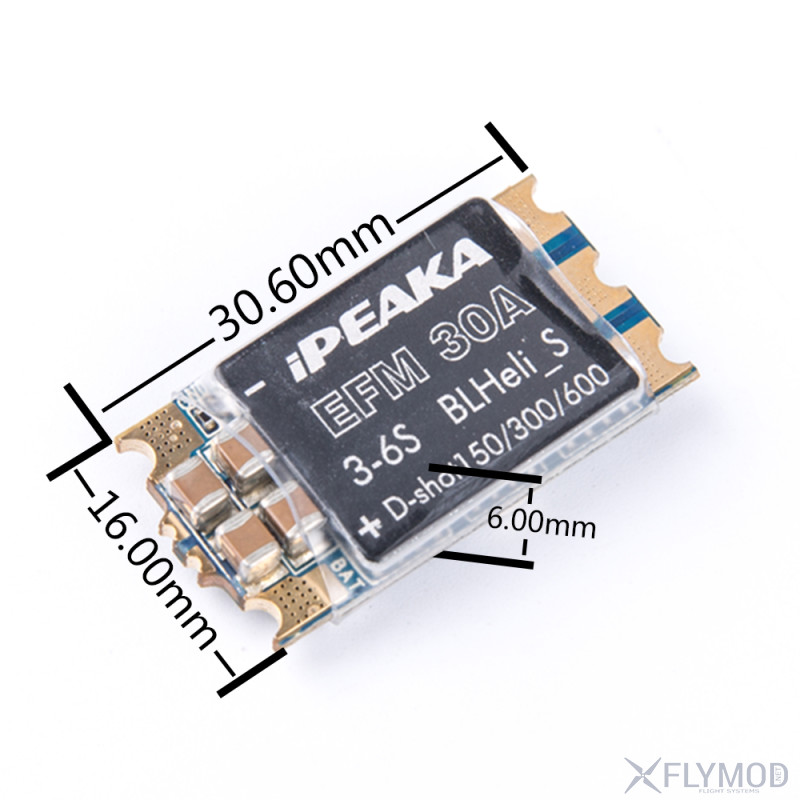 Регуляторы скорости iFlight iPEAKA EFM 30A ESC Dshot 3-6S с RGB LED