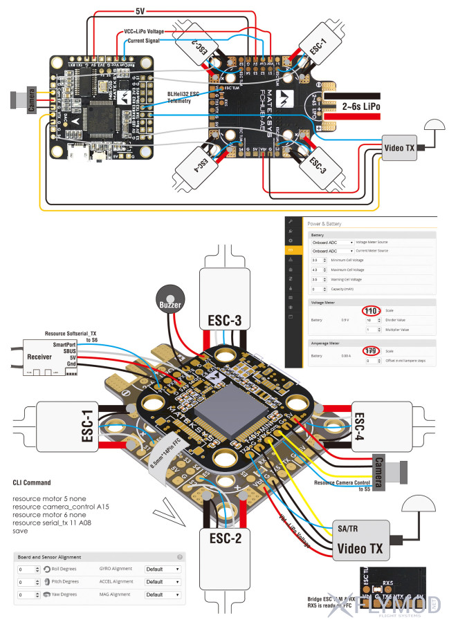 fchub-a5 w  current sensor 184a bec 5v 2a плата разводки питания пдб pdb matek матек сенсор тока