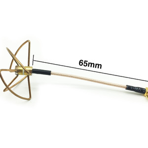 Антенна клеверная hglrc 5 8g с mmcx коннектором для fpv 2 0dbi-2 5dbi rhcp omnidirectional mmcx to pigtail 6 5cm 4 leaf clover fpv antenna