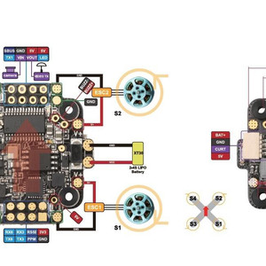 Контроллер полета dys mini f4 controller chip чип процессор мозг мини дис схема