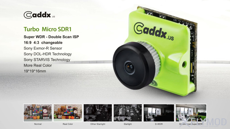 Камера для fpv caddx micro turbo sdr1 mini 1200tvl 1 2 8  cmos 16 9 4 3 sony exmor-r starvis ntsc pal cadax sdr2