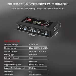 Зарядное устройство ultra power up-s6 для 1s аккумуляторов charger cell battery accum voltage lipo usb