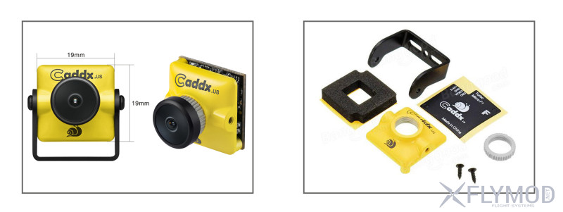 Камера для fpv caddx turbo s1 s2 micro 600tvl 1 3  ccd 4 3 pal