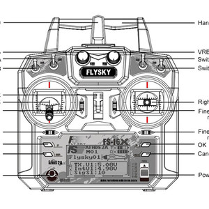 flysky fs-i6x 10ch 2 4ghz afhds rc transmitter Аппаратура радиоуправления flysky fs-i6x с приемником fs-ia6b передатчик на 10 каналов AFHDS2A