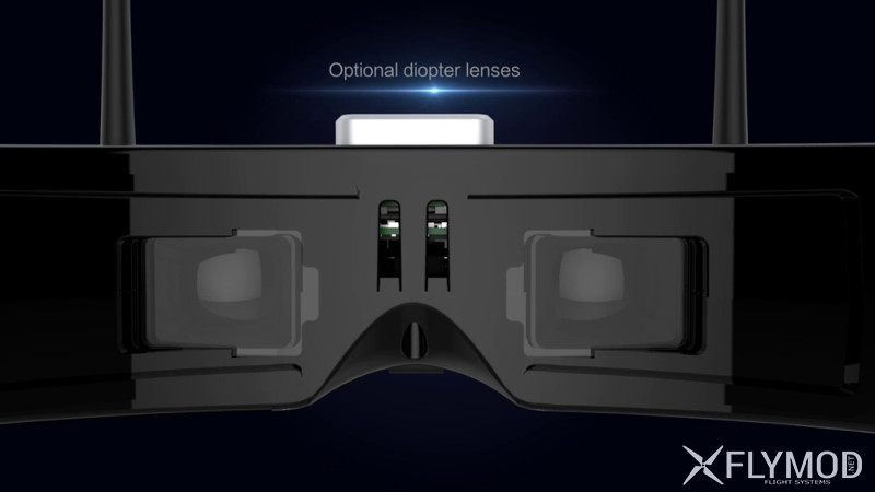 Видео очки для fpv skyzone sky03 3d 5 8g 48ch diversity receiver fpv goggles with head tracker front camera dvr hd port