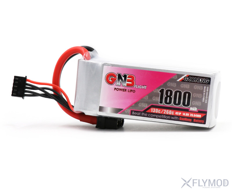 Аккумулятор gnb 1800mah 4s 14 8v 130c gaoneng battery