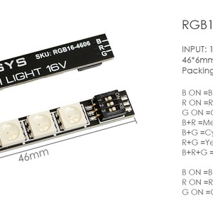 cветодиодный led модуль matek rgb arm light на 16v полоски