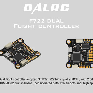 Контроллер полета dalrc f722 с двумя гироскопами и встроенным osd flight control plane flight control