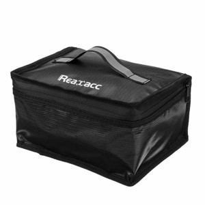 upgraded realacc fireproof waterproof lipo battery safety bag защитная сумка кейс бокс realacc светоотражающей ткани для хранения lipo аккумуляторов