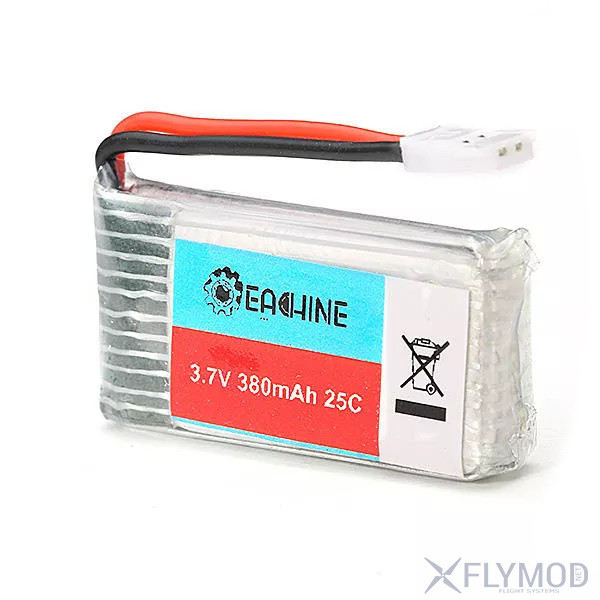 Аккумулятор Eachine 380mAh 1S 3 7V 25C LiPo JST-DS battery for eachine e70 e20 hubsan h107l h107c h107d jjrc h6d
