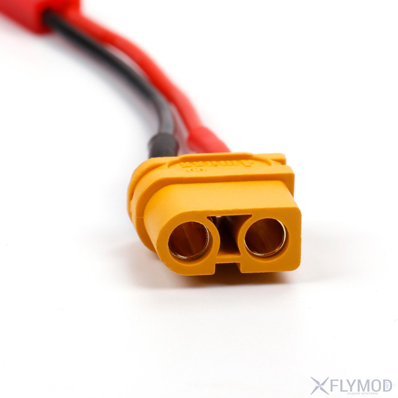 Переходник xt60 female - jst c кабелем 20awg xt60u адаптер