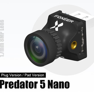 Камера для fpv foxeer nano predator v4 super wdr 1000tvl 4 3 16 9 pal ntsc camera soler pad V5 5 pad plug