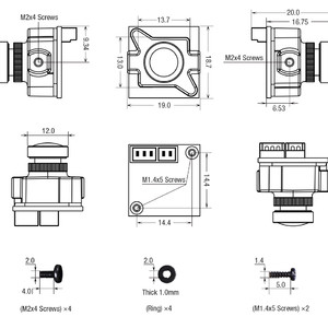 Камера для FPV Foxeer Razer Micro 1200TVL 1 3 CMOS 4 3 16 9 PAL NTSC