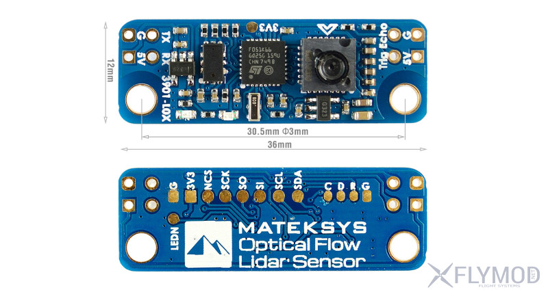optical flow lidar sensor 3901-l0x matek Датчик потока и лидара Оптический лазерный
