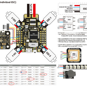 Контроллер полета matek f405-se aio схема wiring распиновка подключение