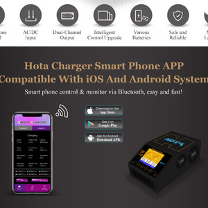 Зарядное устройство HOTA D6  2x325W 1-6S LiPo charger