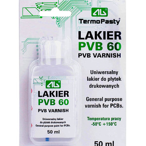 Изоляционный лак lakier pvb 60 для печатных плат ag termopasty varnish
