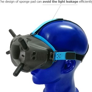 Ремешок для головы dji digital fpv google face plate head band eye pad lycra skin-friendly маска