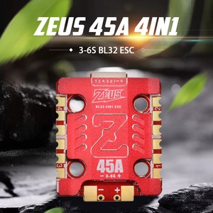 hglrc zeus 45a V2 4in1 blheli_32 3-6s  esc 20x20 m3 red Регулятор скорости 4 в 1