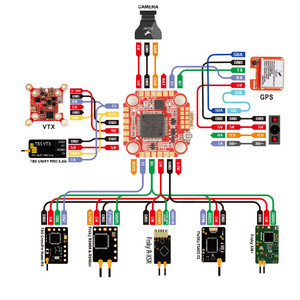 Контроллер полёта hglrc dji zeus f722 mini flight controller betaflight emuflight inav польоту wiring diagram схема подключения