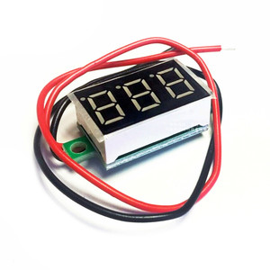 Вольтметр цифровой dc 0- 30v с led-индикатором 0 36 дюйма циферблатом красный без корпуса