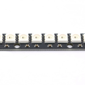 Светодиодный led rgb модуль ws2812 5050 на 8 светодиодов планка
