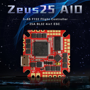 hglrc zeus25 aio 3-6s f722 flight controller 25a bl32 4in1 esc Контроллер полёта полетный