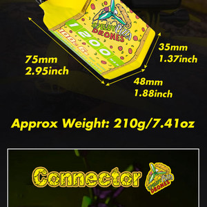 Аккумулятор cnhl speedy pizza drones 1200mah 6s 22 2v 100c батарея батка пицца