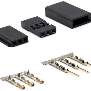 30 sets servo plug male female connector crimp pin kit with carabiner Набор для создания dupont серво коннекторов  30 комплектов