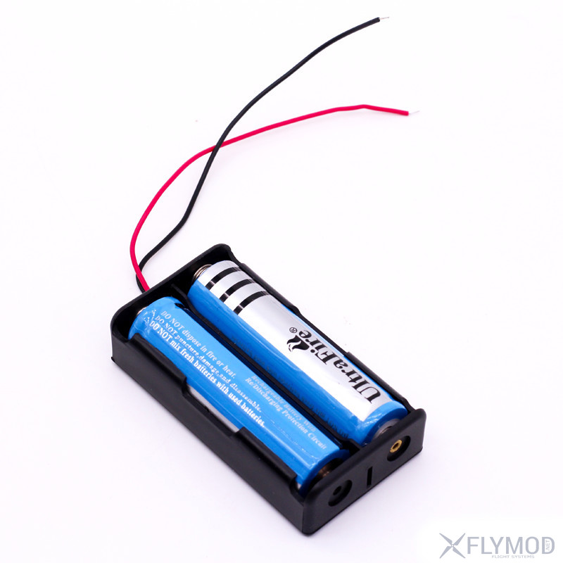 battery holder with wires Отсек для батарей 18650 li-ion с проводами лоток 2x18650 слот холдер