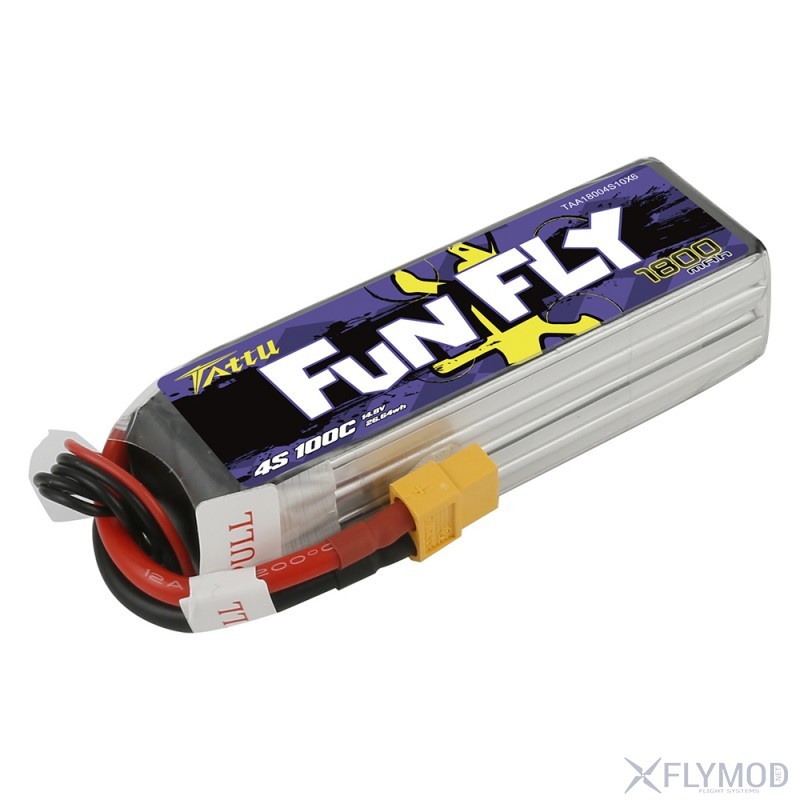 Аккумулятор tattu funfly 1800mah 4s 14 8v 100c lipo батарея батка
