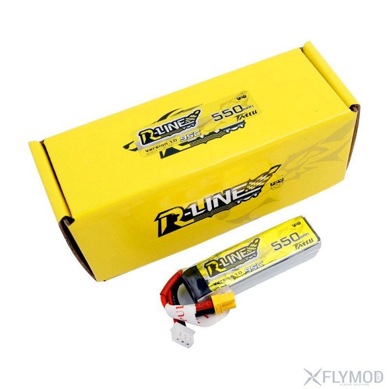 Аккумулятор tattu r-line version 1 0 550mah 2s 7 4v 95c lipo xt30 батарея батка