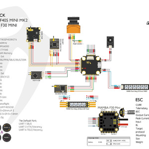 Регулятор скорости 4 в 1 diatone mamba f30 hv mini 30a 6s blheli_s f30hv esc схема wiring распиновка